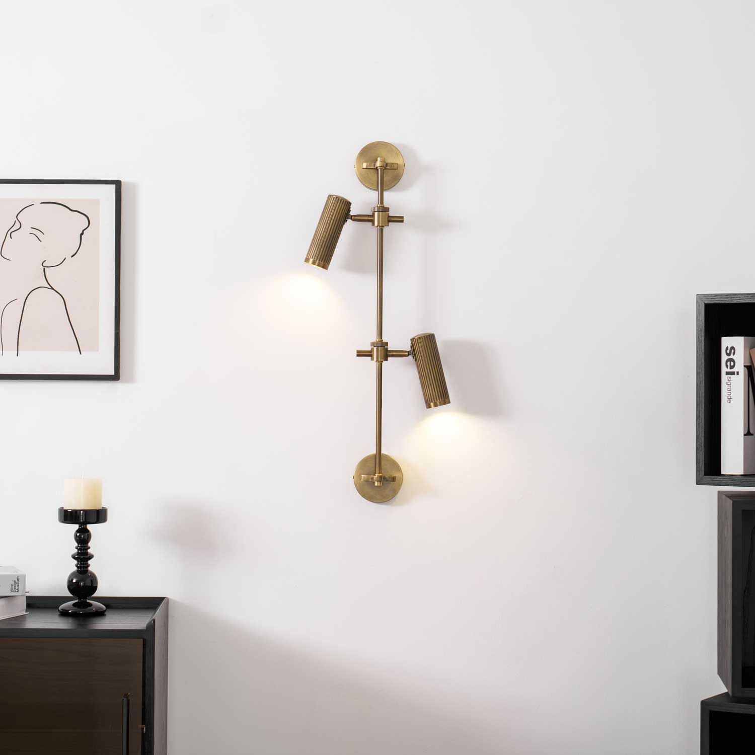 Nøordka Light Bespoke Wall Light Fixture Spot Premium Vintage Directional Wall Light