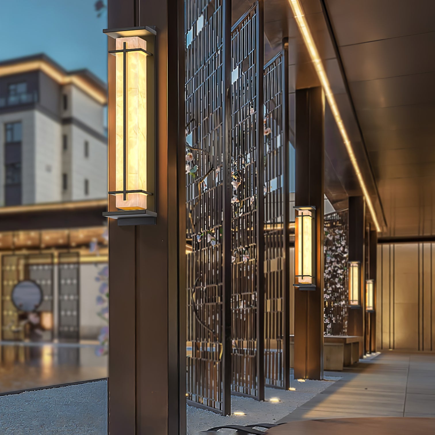 Nøordka Light Bespoke Wall Light Fixture Square Contemporary For Porch And Patio Wall Light