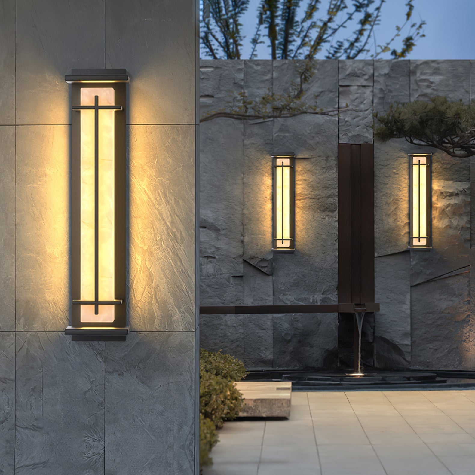 Nøordka Light Bespoke Wall Light Fixture Square Contemporary For Porch And Patio Wall Light