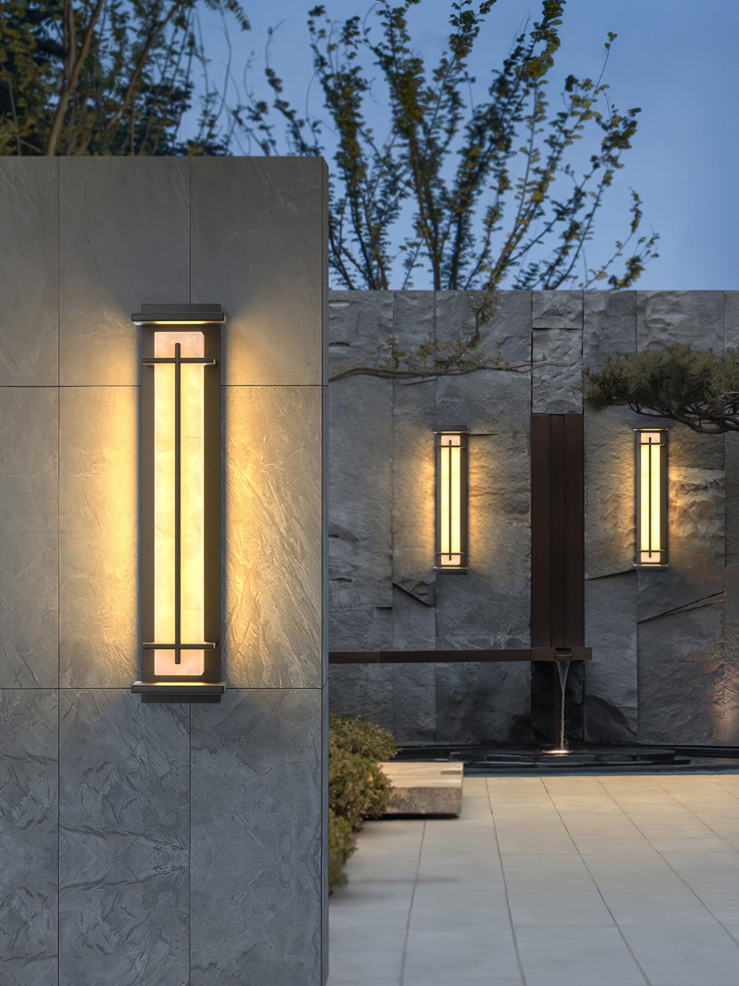 Nøordka Light Bespoke Wall Light Fixture Square Contemporary For Porch And Patio Wall Light