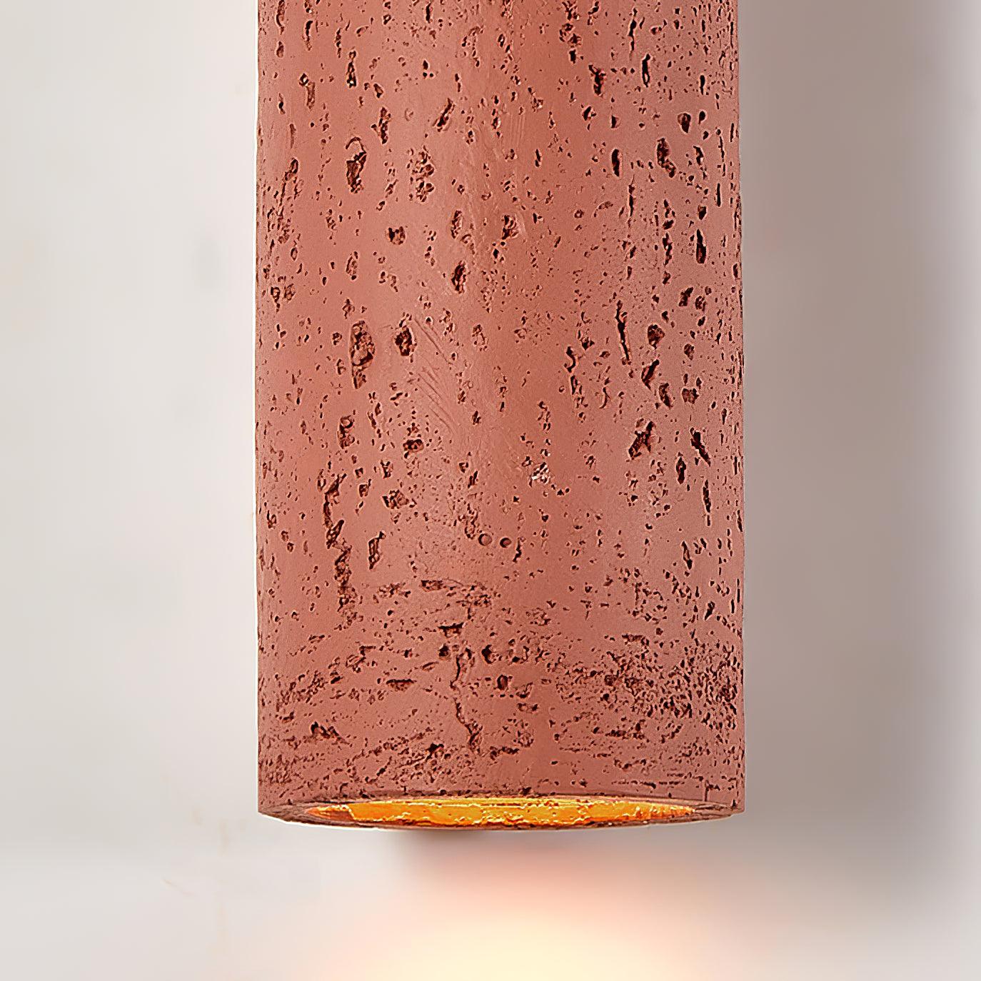 Nøordka Light Bespoke Wall Light Fixture Textured Cylinder Contemporary Wall Light