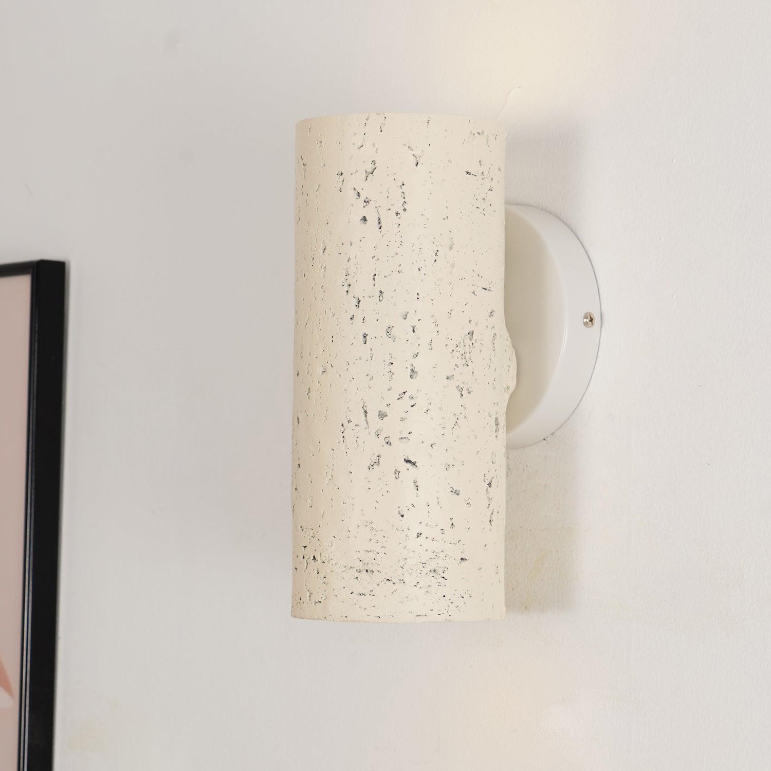 Nøordka Light Bespoke Wall Light Fixture Textured Cylinder Contemporary Wall Light