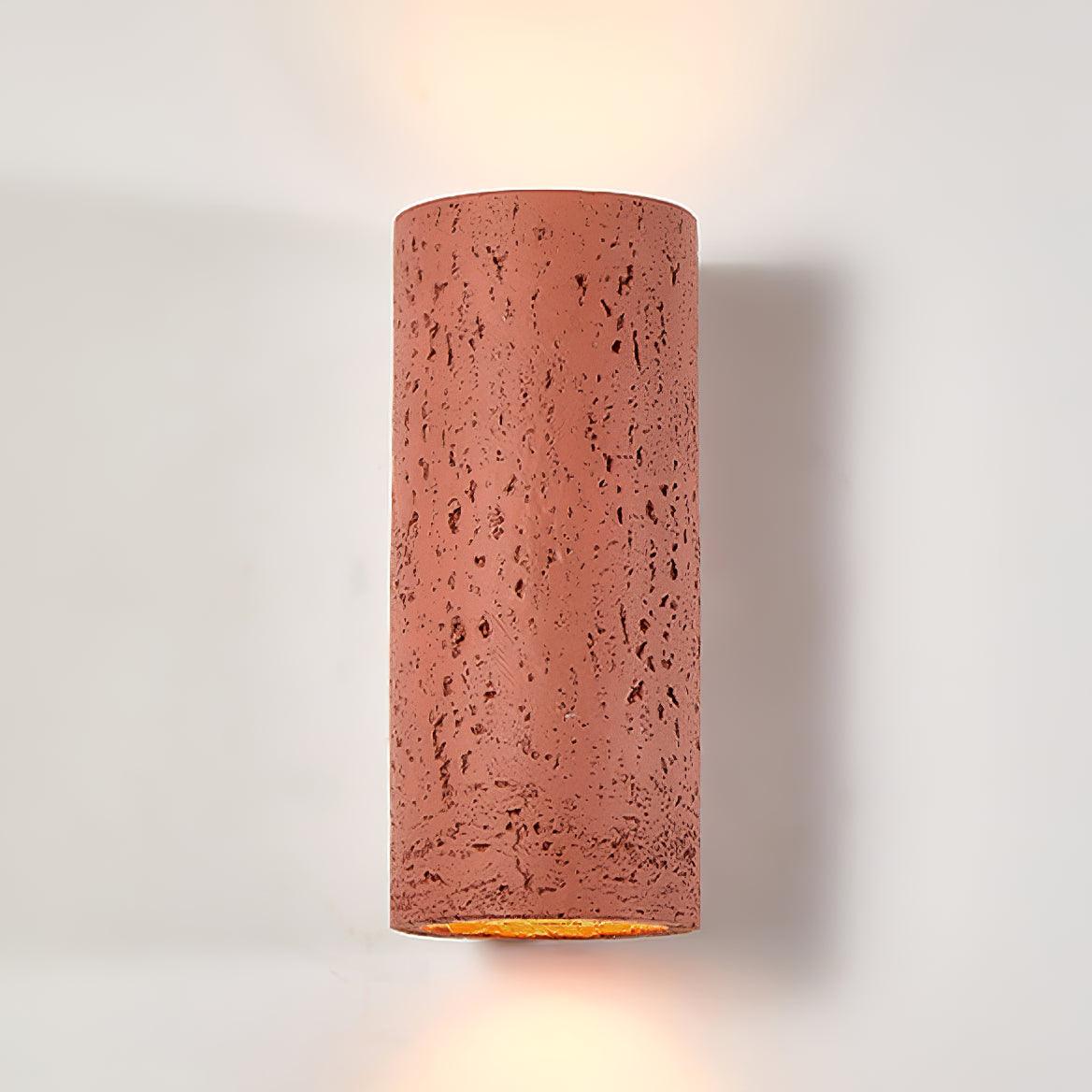 Nøordka Light Bespoke Wall Light Fixture Textured Cylinder Contemporary Wall Light