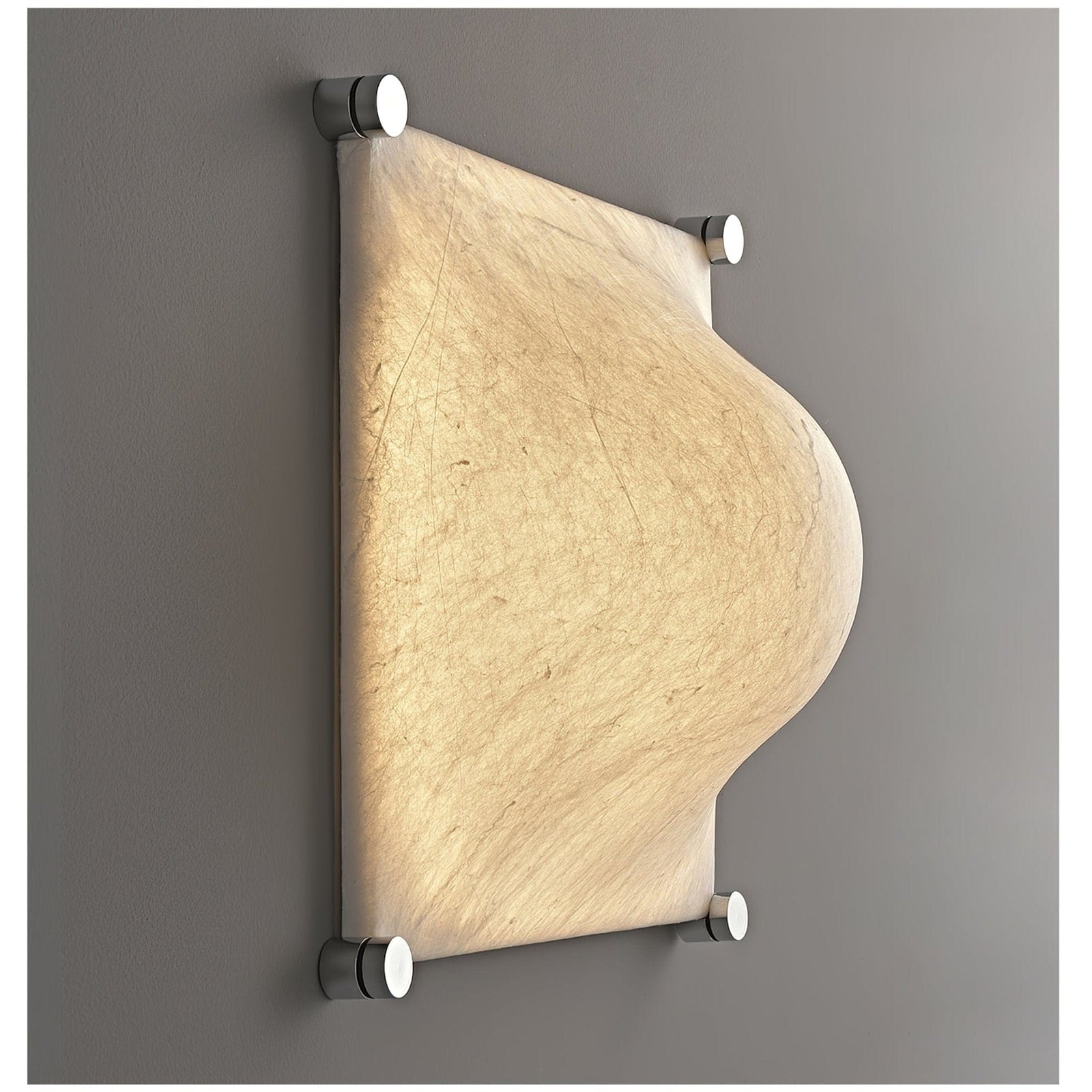 Nøordka Light Bespoke Wall Light Fixture Textured Silk Shade Contemporary Wall Light