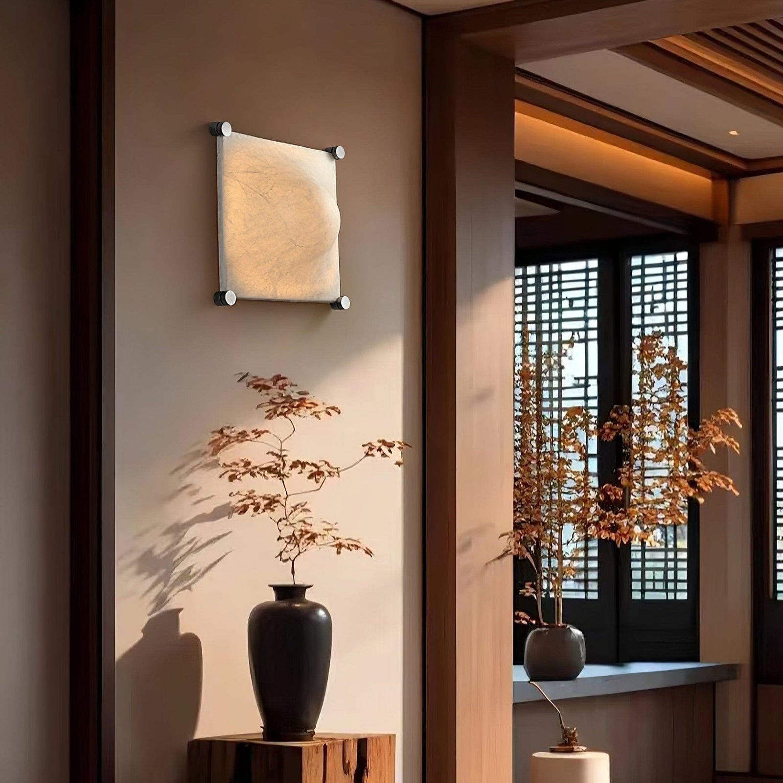 Nøordka Light Bespoke Wall Light Fixture Textured Silk Shade Contemporary Wall Light