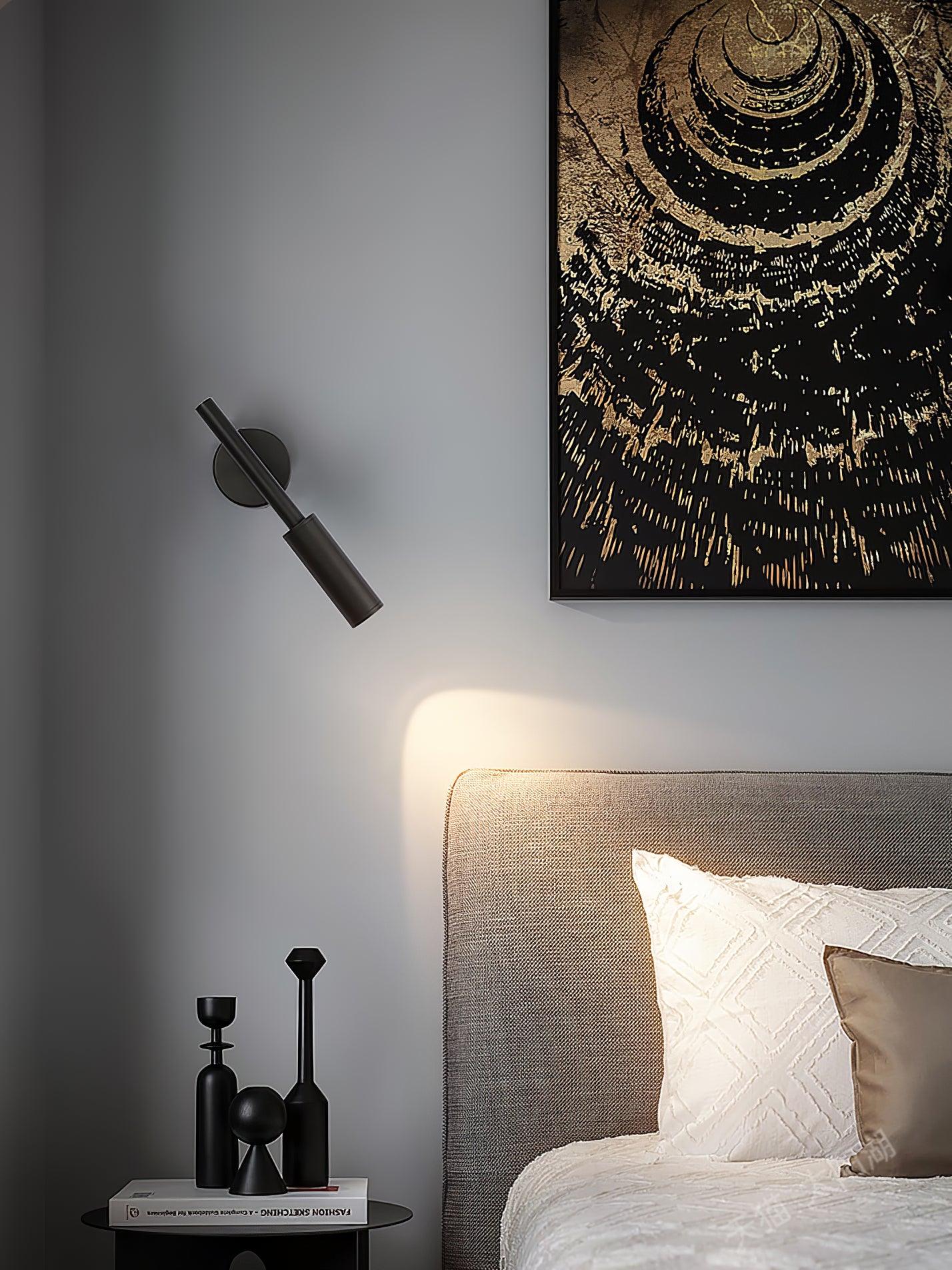 Nøordka Light Bespoke Wall Light Fixture Tubular Contemporary Bedhead Mounted Wall Light
