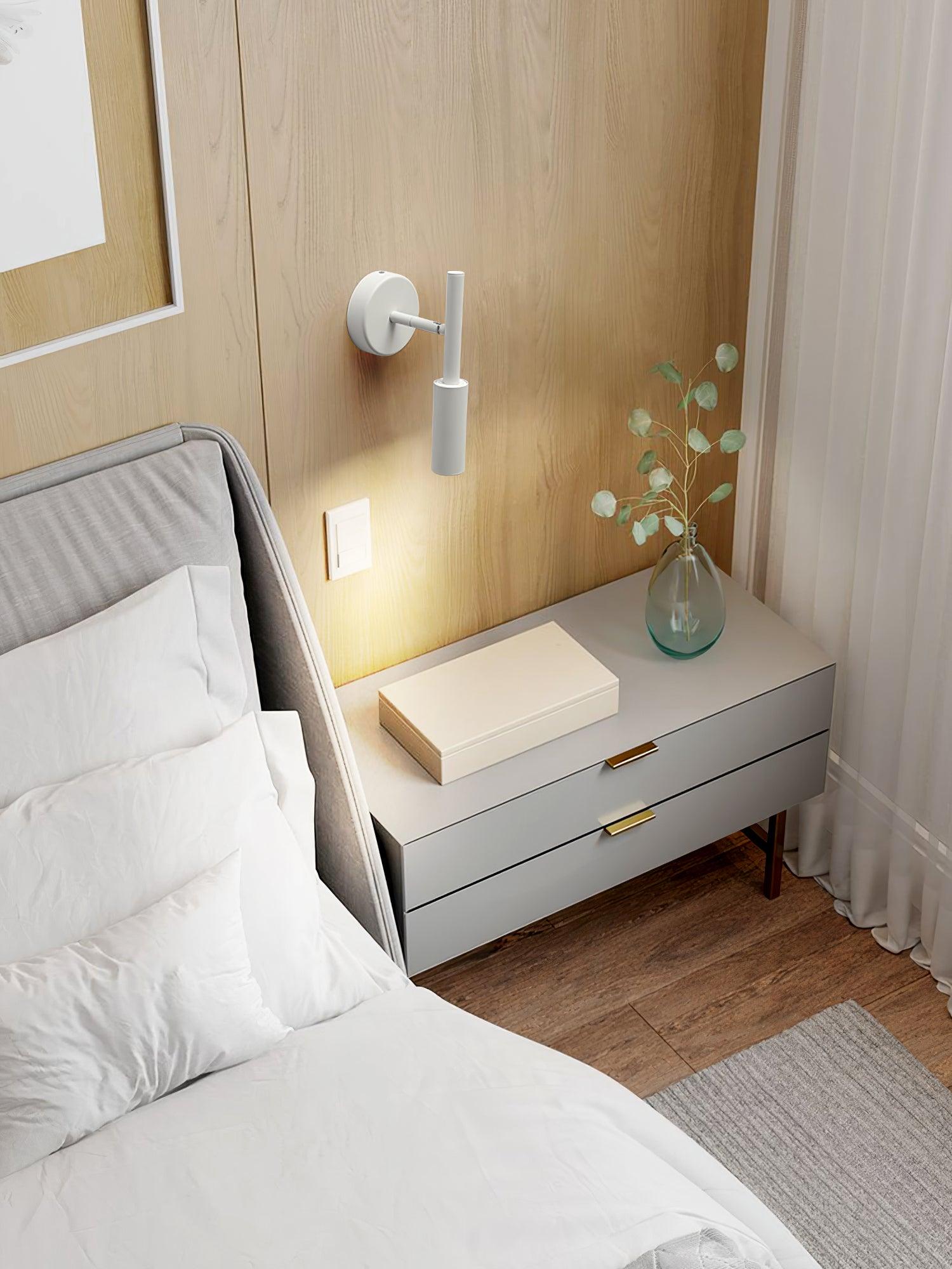 Nøordka Light Bespoke Wall Light Fixture Tubular Contemporary Bedhead Mounted Wall Light