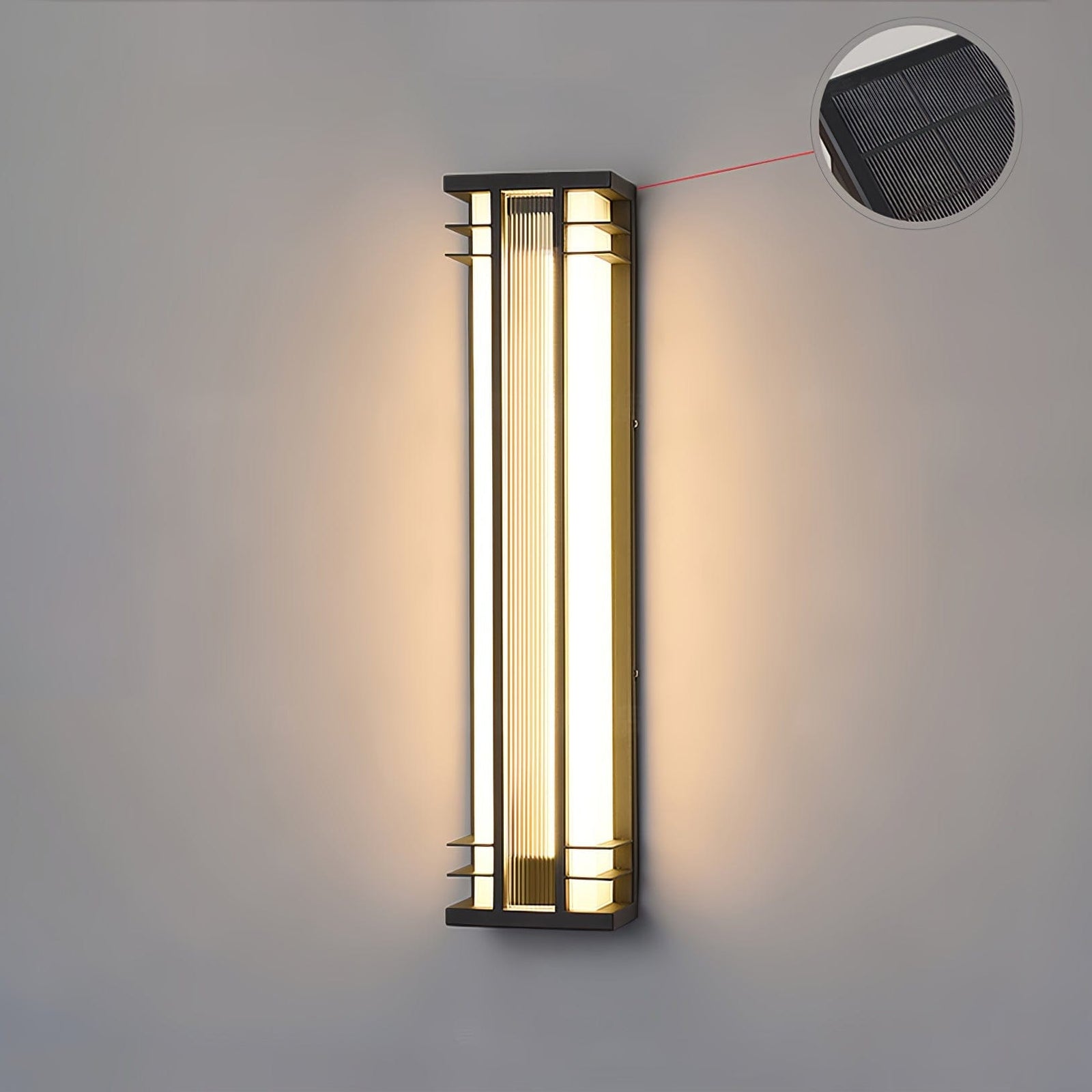 Nøordka Light Bespoke Wall Light Fixture Vertical Stainless Steel Contemporary Wall Light