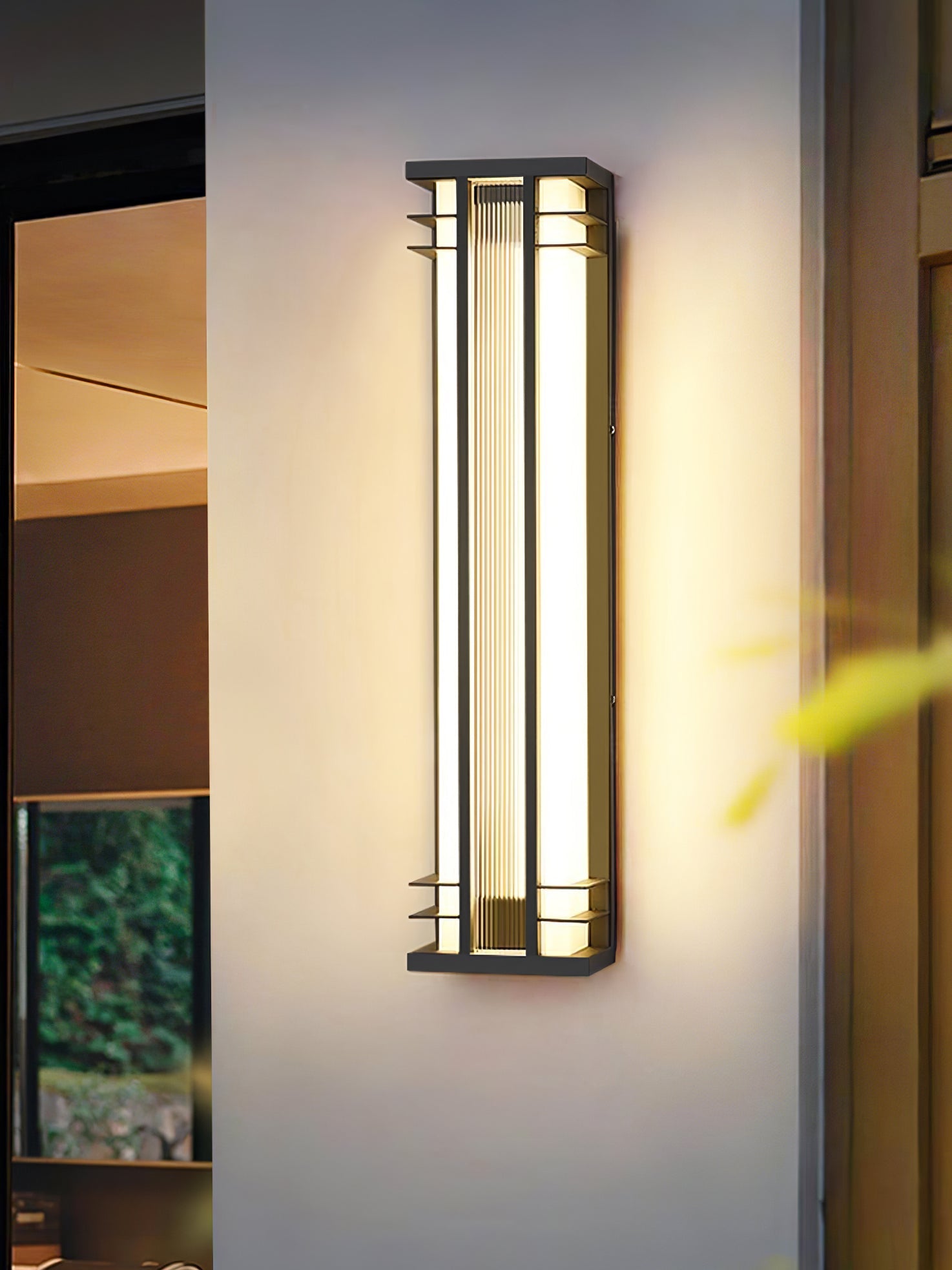 Nøordka Light Bespoke Wall Light Fixture Vertical Stainless Steel Contemporary Wall Light
