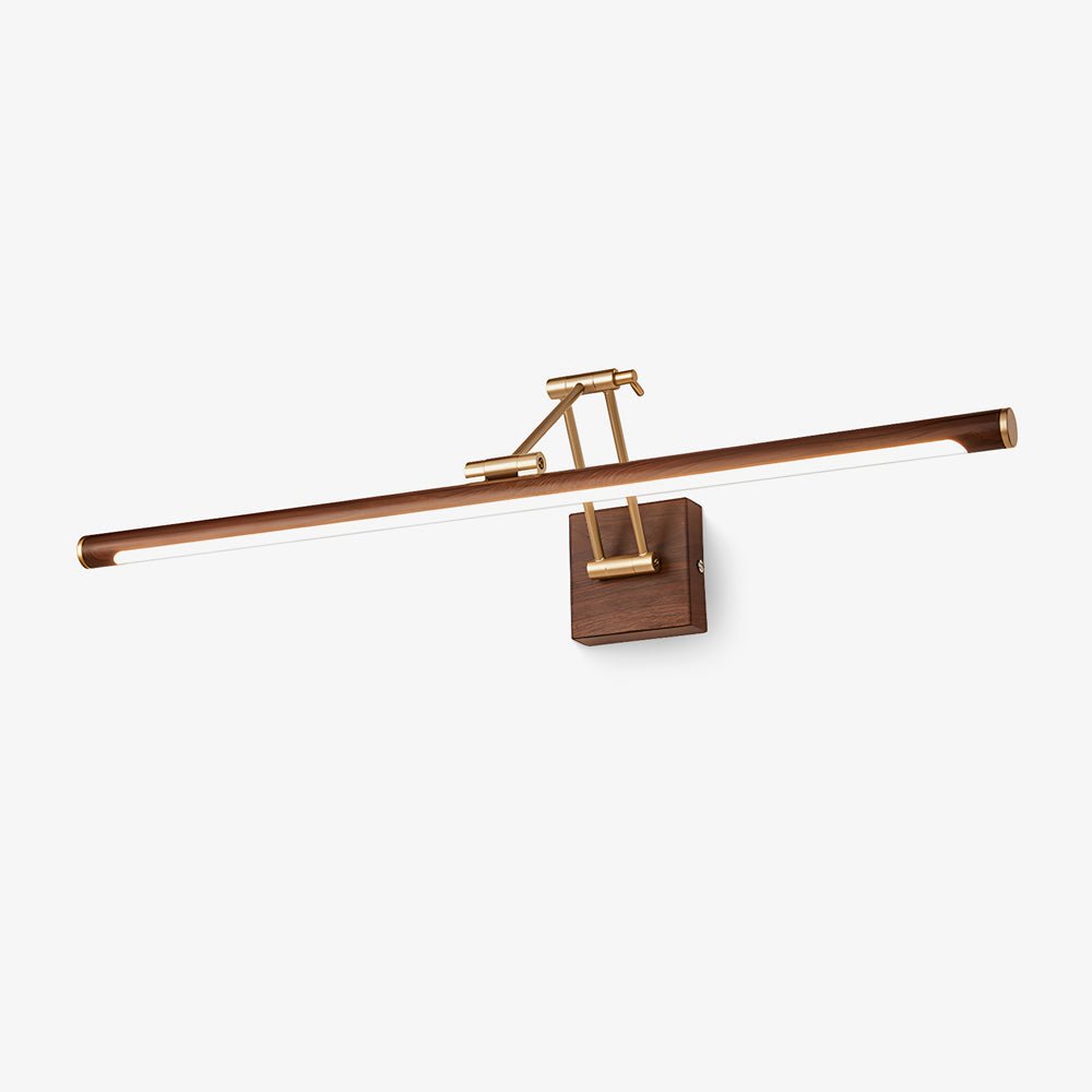 Nøordka Light Bespoke Wall Light Fixture Walnut Tone Linear Contemporary Wall Light