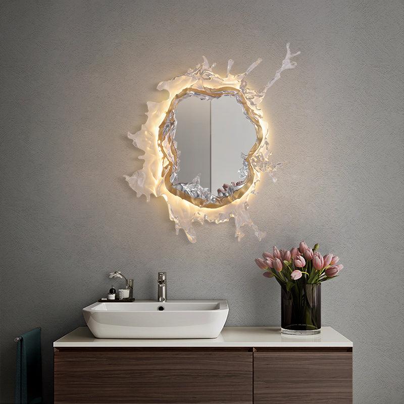 Nøordka Light Bespoke Wall Light Fixture Water Drop Contemporary Mirrored Glass Wall Sconce