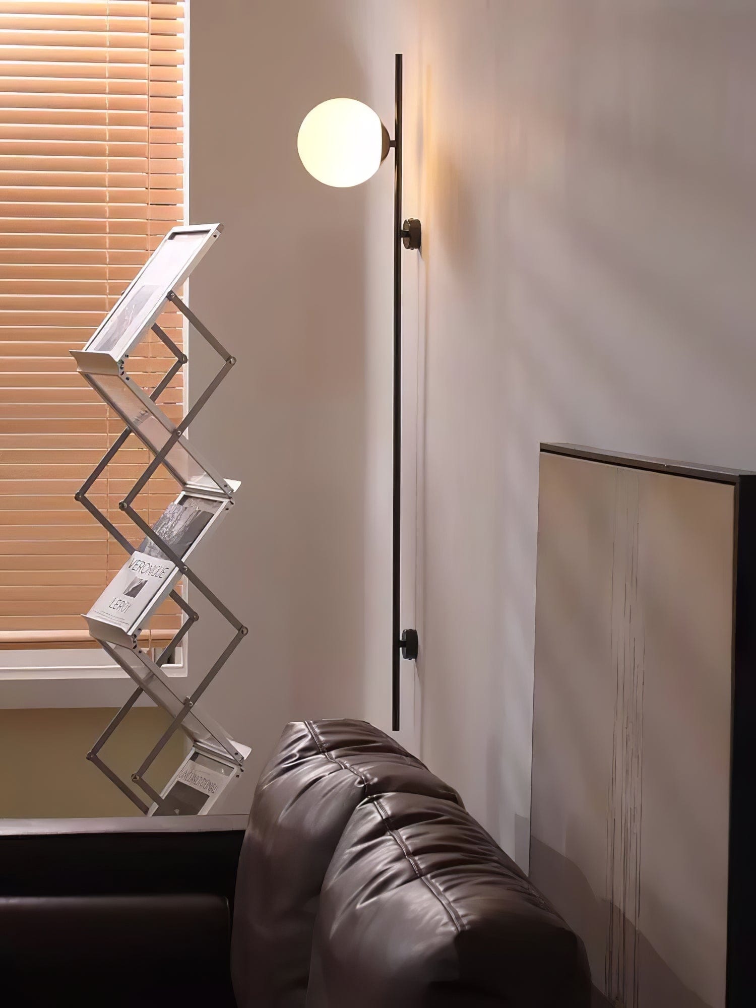 Nøordka Light Bespoke Wall Light Fixture White Glass Scandinavian Inspired Wall Light