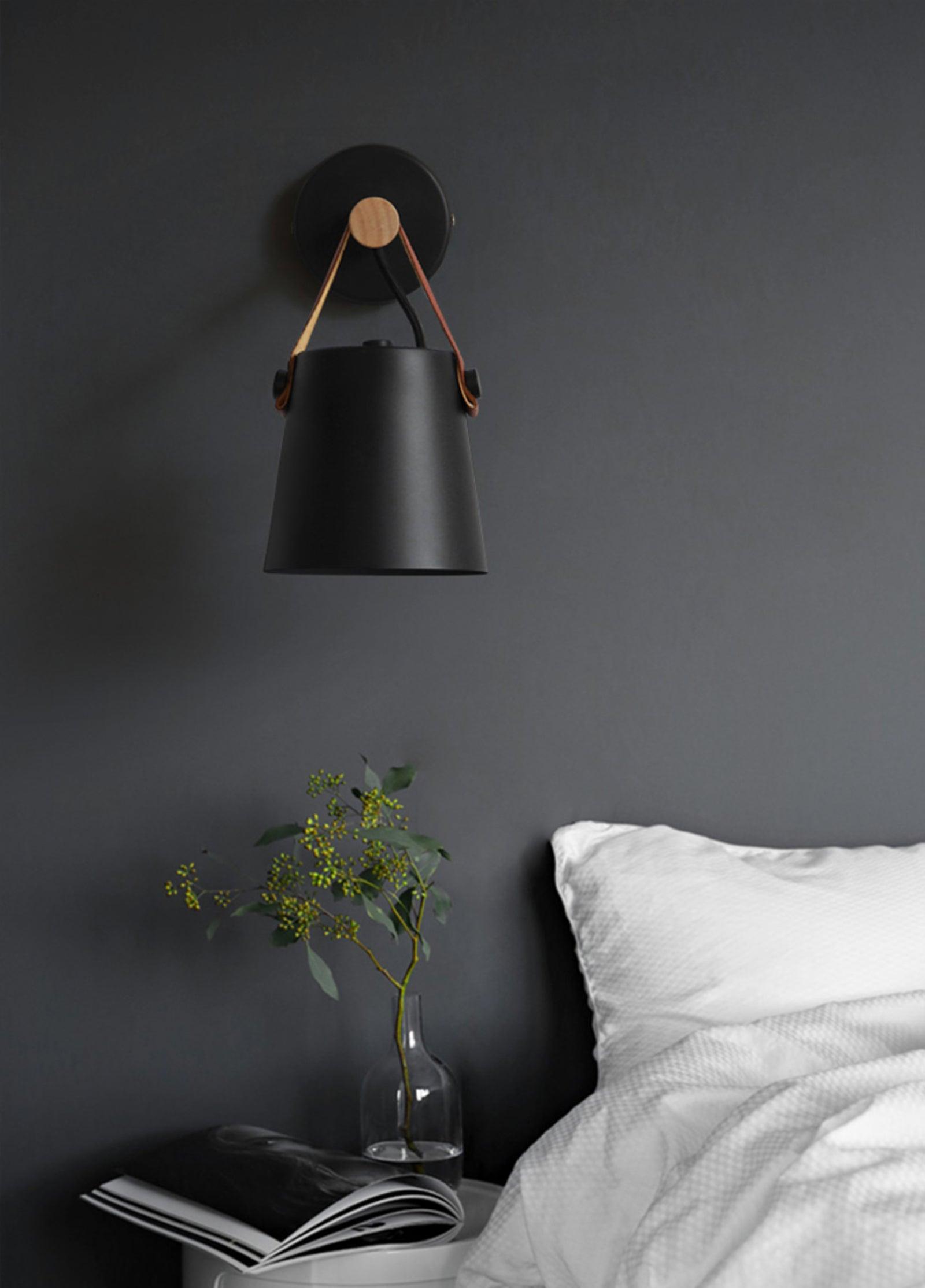 Nøordka Light Bespoke Wall Light Fixture Wooden Conical Nordic Inspired Wall Light
