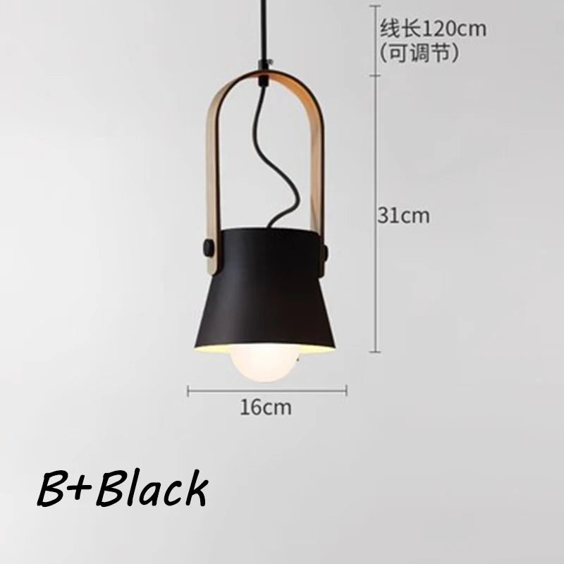 Nøordka Light Ceiling Light Fixtures B1 Macaron Bucket Style Pendant Light Fixture