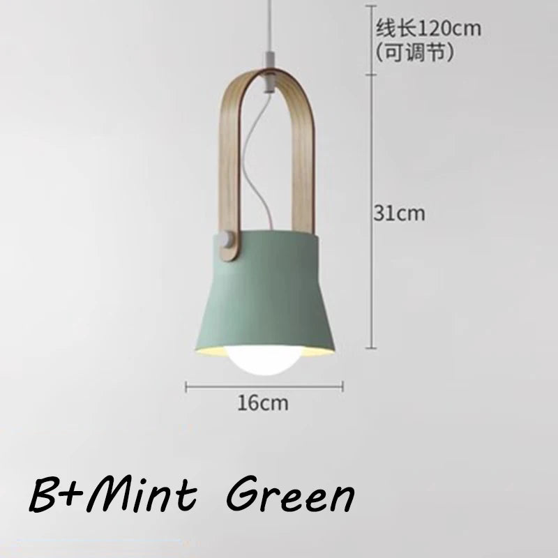 Nøordka Light Ceiling Light Fixtures B3 Macaron Bucket Style Pendant Light Fixture
