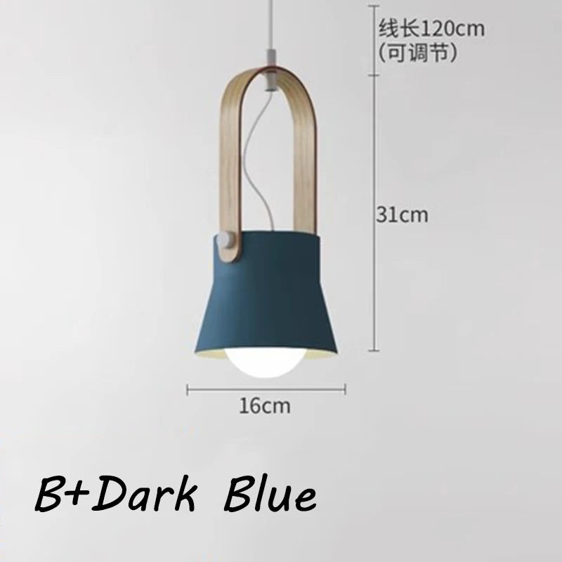 Nøordka Light Ceiling Light Fixtures B4 Macaron Bucket Style Pendant Light Fixture