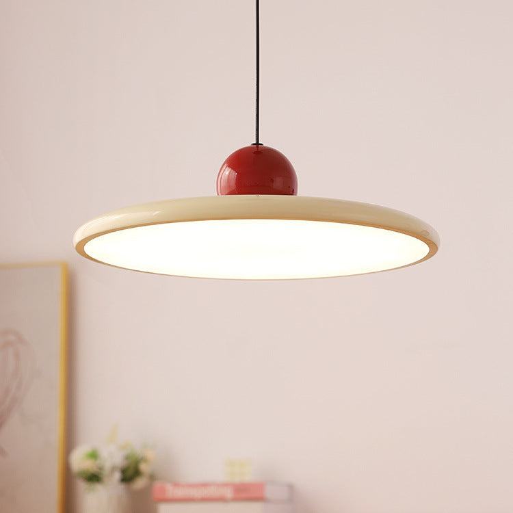 Nøordka Light Ceiling Light Fixtures Beige Red Flying Saucer Chandelier Simple Modern Light