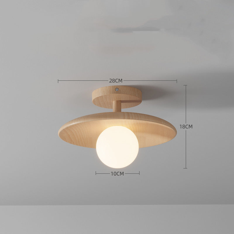 Nøordka Light Ceiling Light Fixtures Ceiling Large White Light Simple Personality Log Wind Flush-Mount Ceiling Light