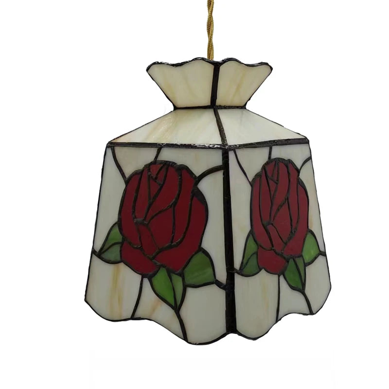 Nøordka Light Ceiling Light Fixtures Color Tiffany Glass Industrial Loft Pendant Light Fixture