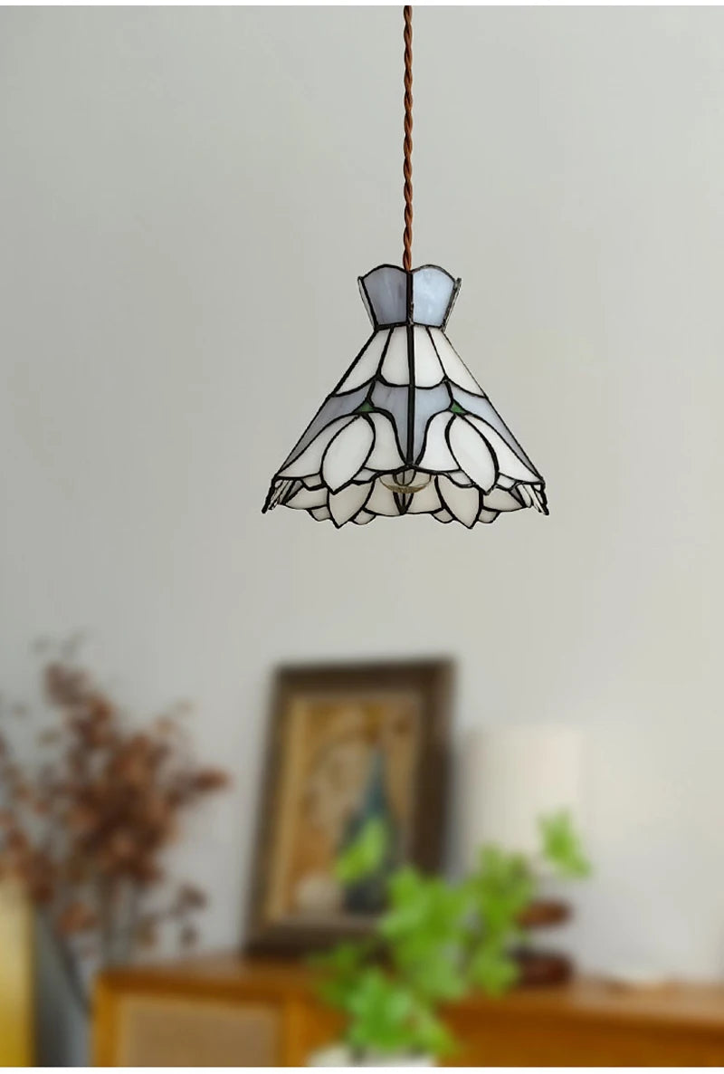 Nøordka Light Ceiling Light Fixtures Colorful Stained Glass Pendant Light Fixture