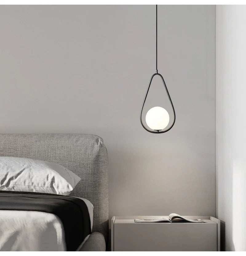 Nøordka Light Ceiling Light Fixtures Contemporary Round Glass Ball Pendant Light Fixture