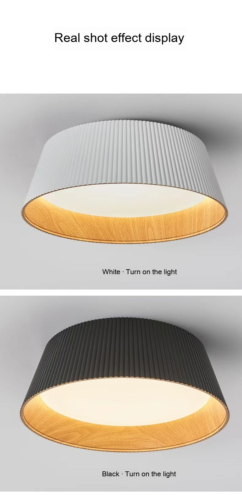 Nøordka Light Ceiling Light Fixtures Full Spectrum Flush-Mount Ceiling Light Italian Minimalistic