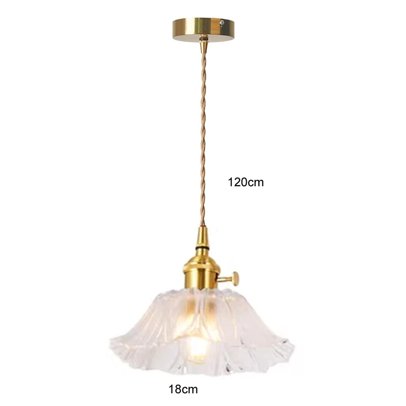 Nøordka Light Ceiling Light Fixtures G / Warm White Floral Glass Flush Mount Ceiling Light Fixture