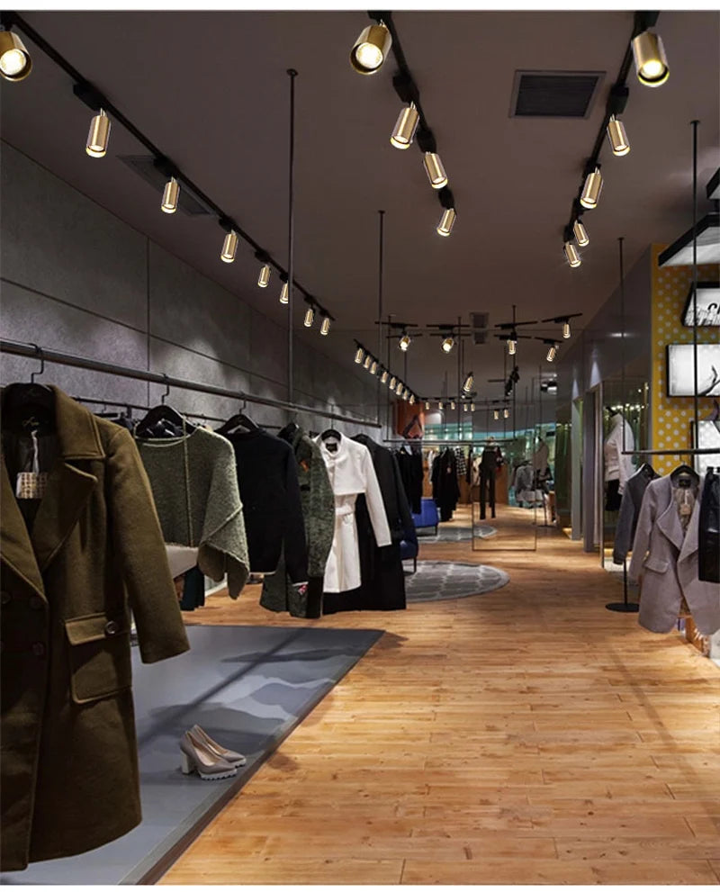 Nøordka Light Ceiling Light Fixtures Gold & Black Spotlight Ceiling Track Lighting Fixture