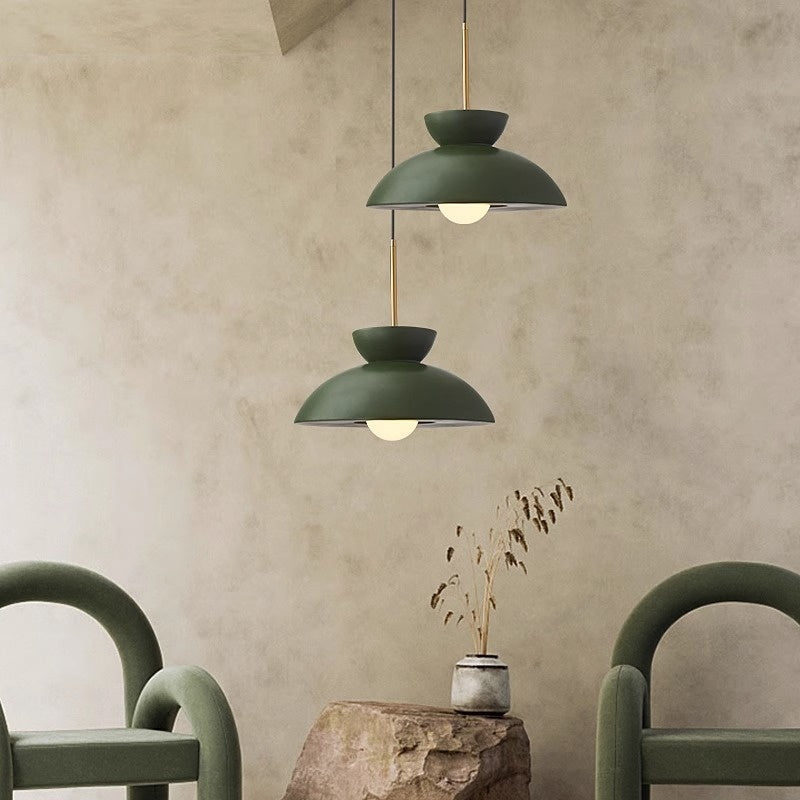 Nøordka Light Ceiling Light Fixtures Green Nordic Minimalism Cream Chandelier Pendant Light for Dining
