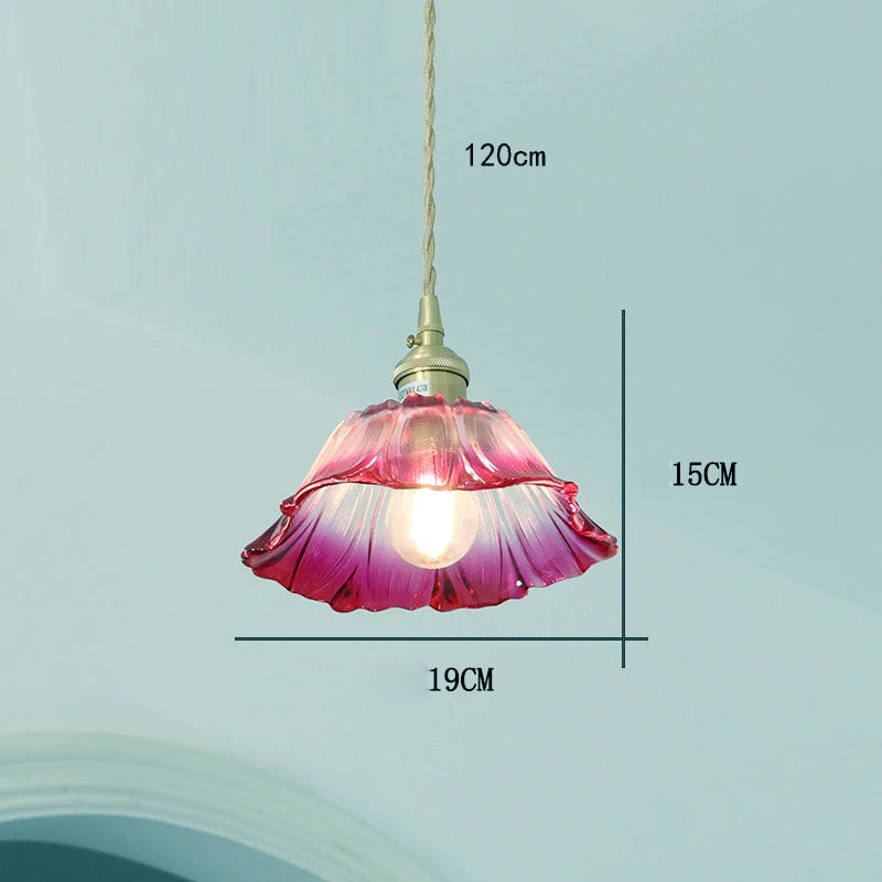 Nøordka Light Ceiling Light Fixtures H / Warm White Vintage Flower Glass Ceiling Light
