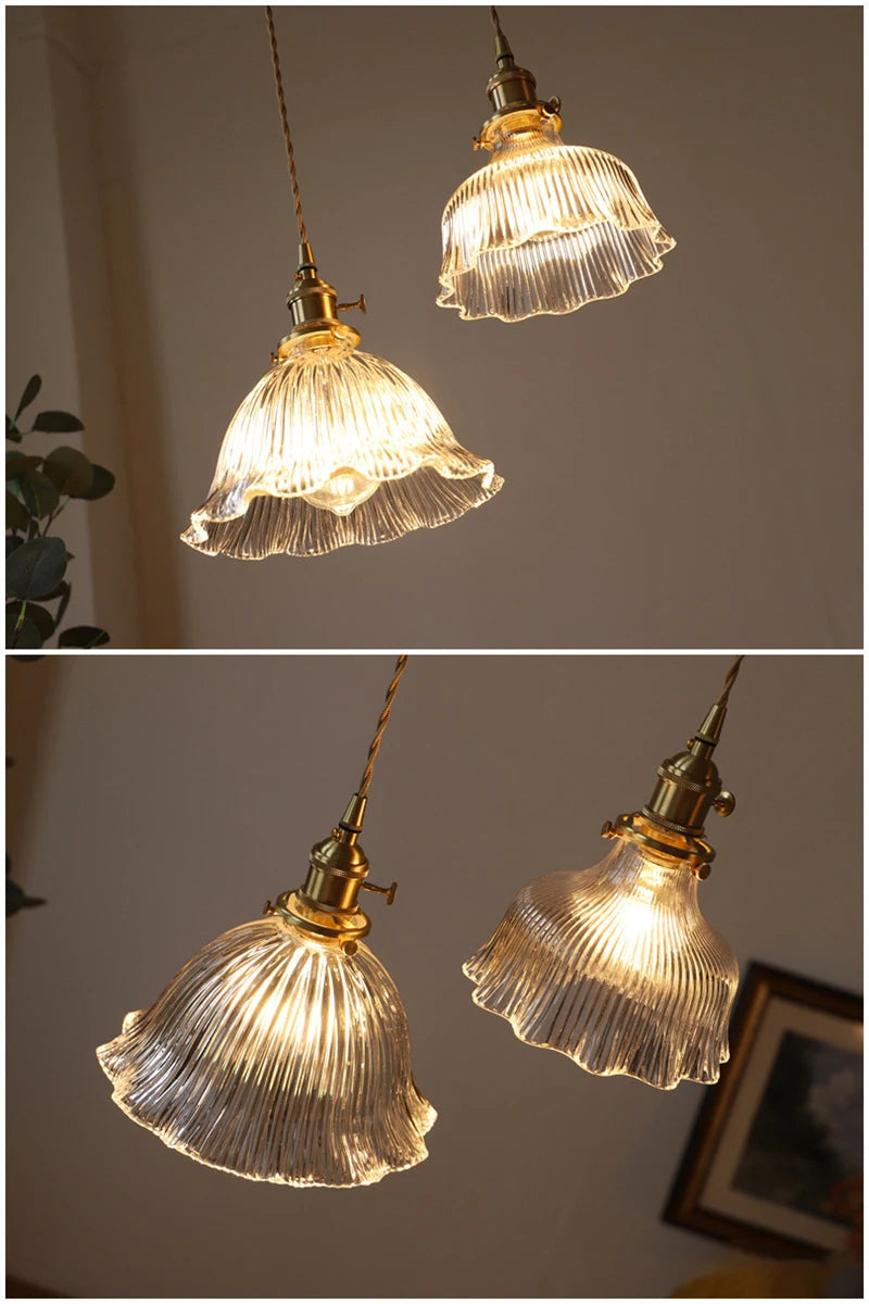 Nøordka Light Ceiling Light Fixtures Industrial Vintage Glass Pendant Light Fixture