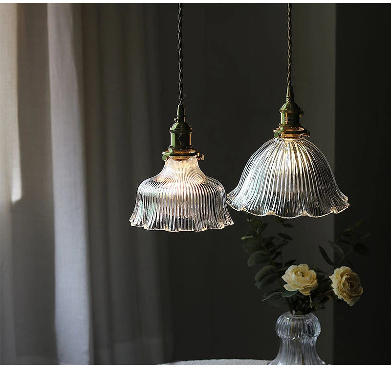 Nøordka Light Ceiling Light Fixtures Industrial Vintage Glass Pendant Light Fixture