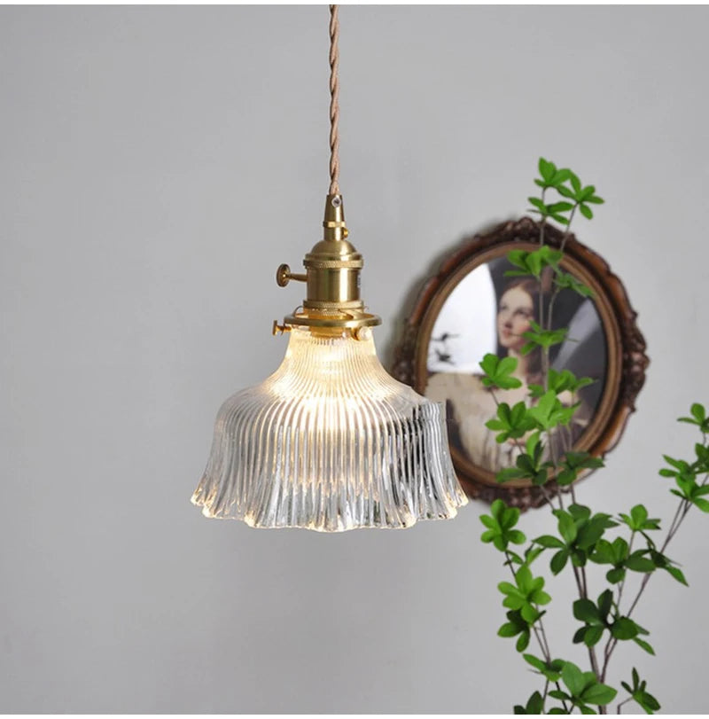 Nøordka Light Ceiling Light Fixtures Industrial Vintage Glass Pendant Light Fixture