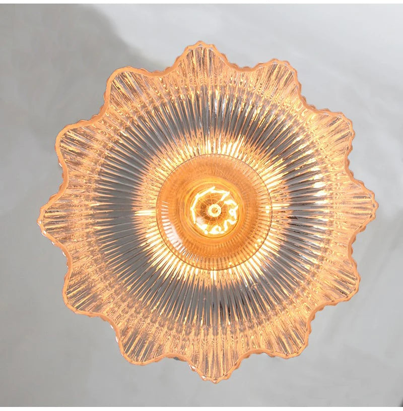Nøordka Light Ceiling Light Fixtures Industrial Vintage Glass Pendant Light Fixture