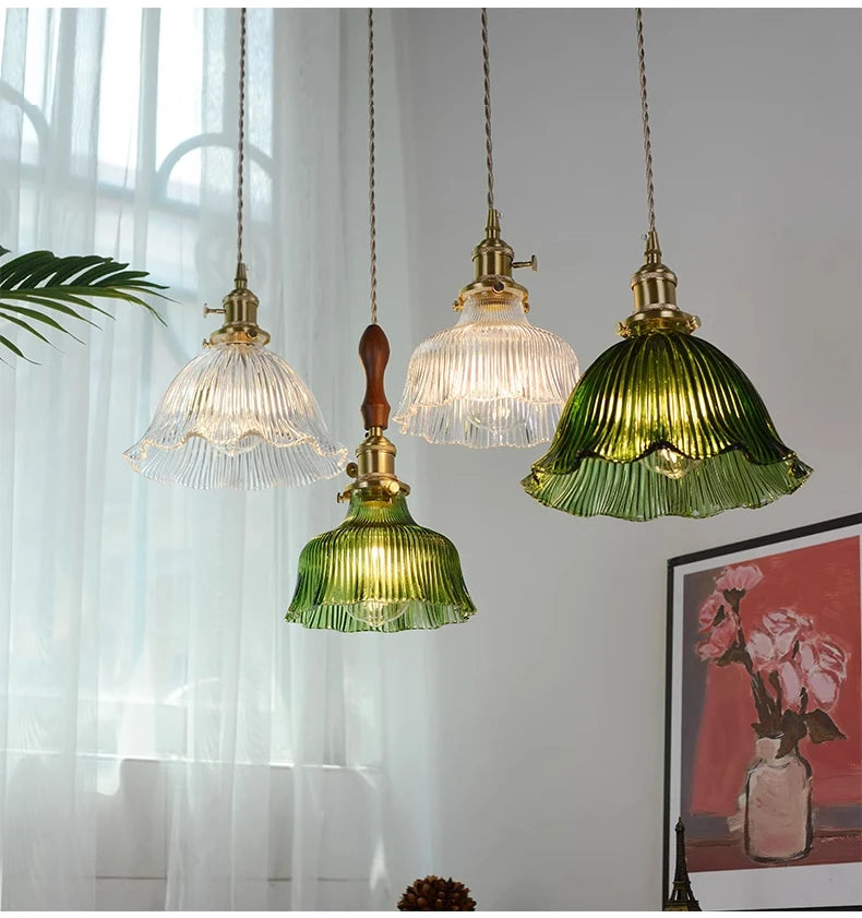 Nøordka Light Ceiling Light Fixtures Industrial Vintage Glass Pendant Light Fixture