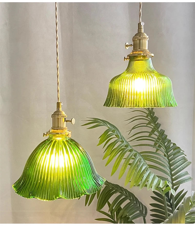 Nøordka Light Ceiling Light Fixtures Industrial Vintage Glass Pendant Light Fixture
