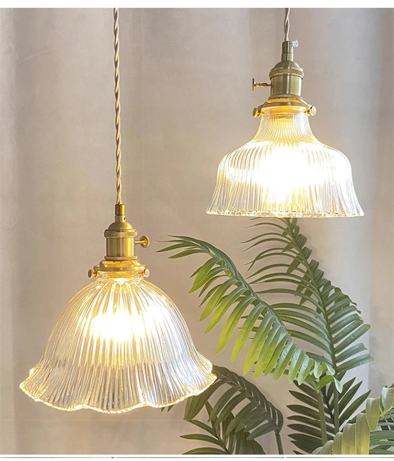 Nøordka Light Ceiling Light Fixtures Industrial Vintage Glass Pendant Light Fixture
