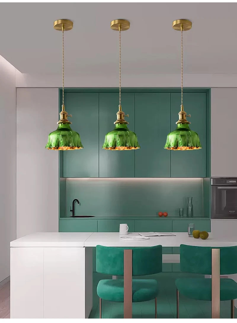 Nøordka Light Ceiling Light Fixtures Industrial Vintage Glass Pendant Light Fixture