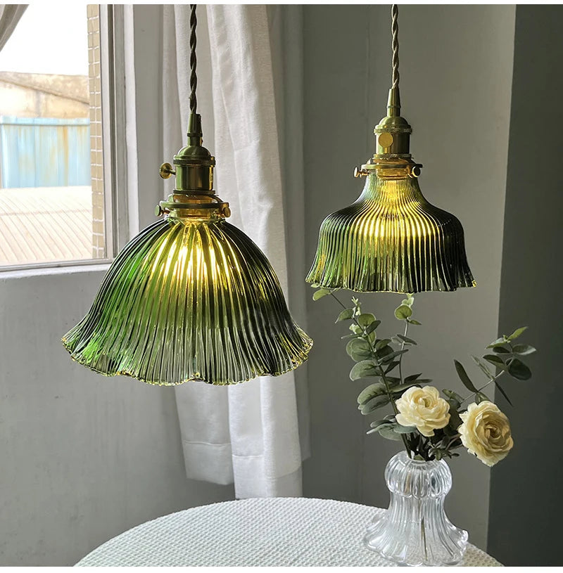 Nøordka Light Ceiling Light Fixtures Industrial Vintage Glass Pendant Light Fixture