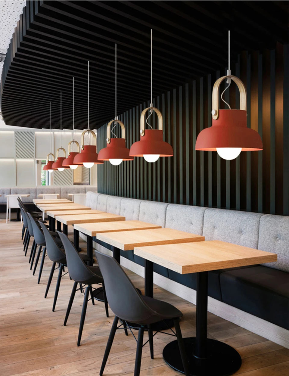 Nøordka Light Ceiling Light Fixtures Macaron Bucket Style Pendant Light Fixture