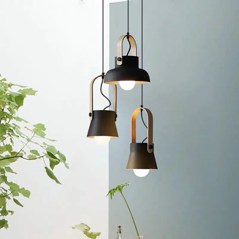 Nøordka Light Ceiling Light Fixtures Macaron Bucket Style Pendant Light Fixture