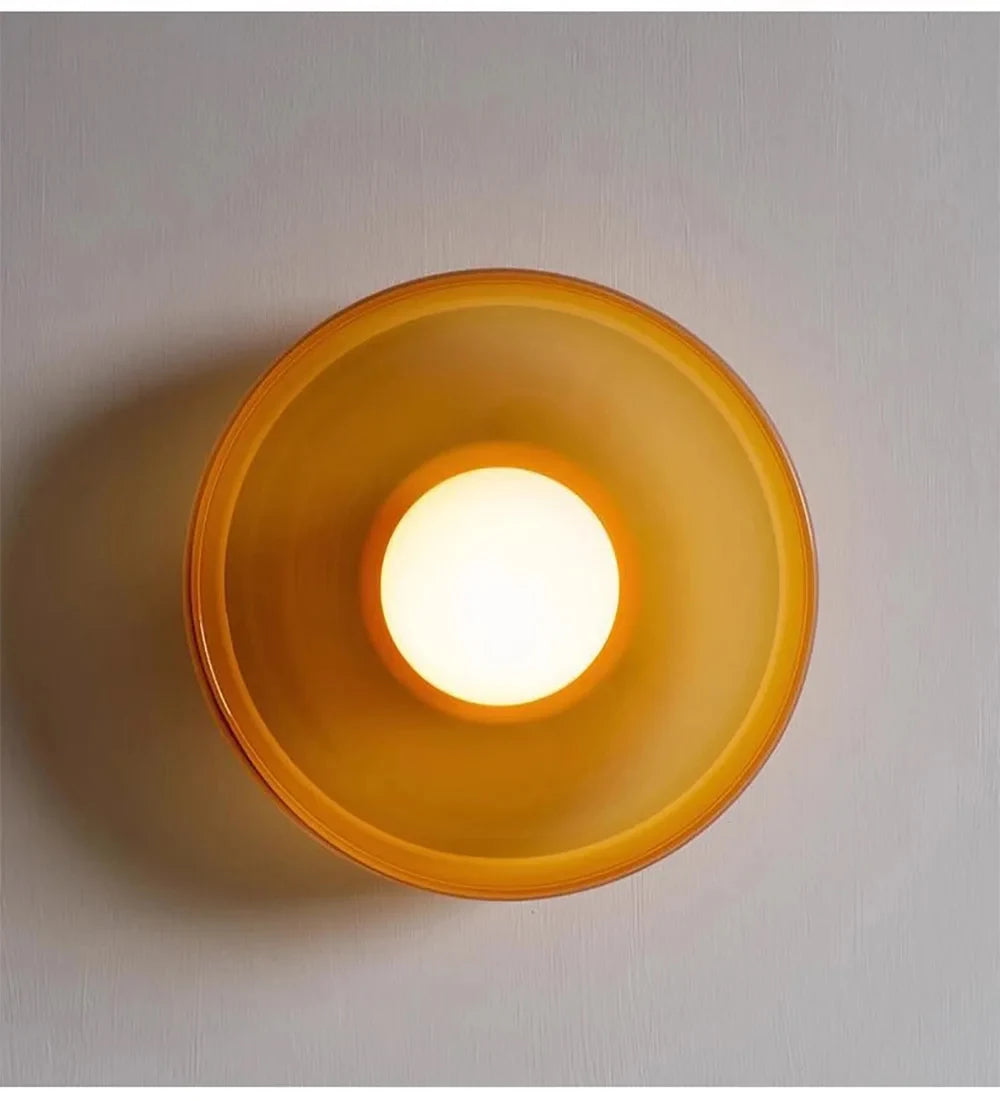 Nøordka Light Ceiling Light Fixtures Mid Century Modern Glass Dome Flush Mount Ceiling Light