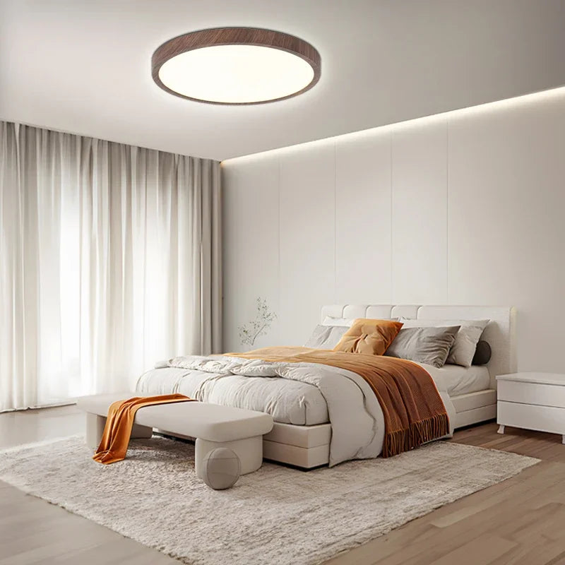 Nøordka Light Ceiling Light Fixtures Modern LED Ceiling Light With Ultrathin Wood Grain Design