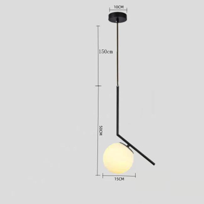 Nøordka Light Ceiling Light Fixtures Nordic Circular Globe Pendant Light Fixture