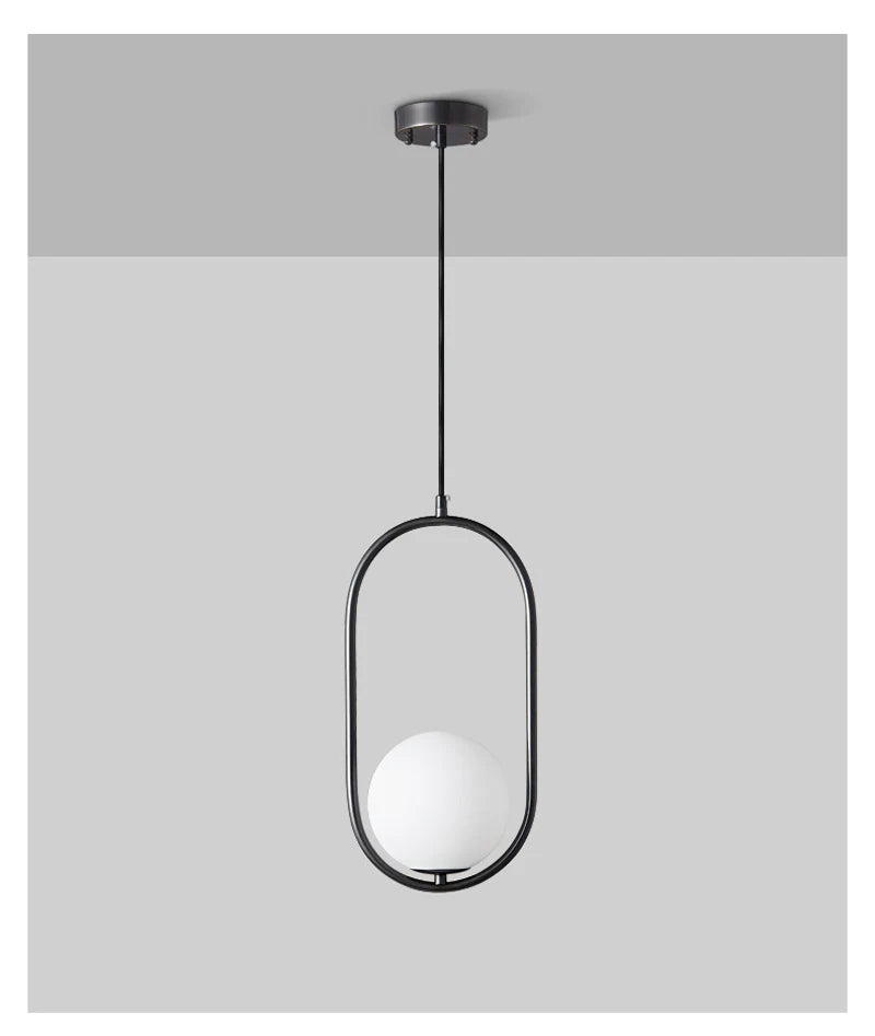 Nøordka Light Ceiling Light Fixtures Nordic Circular Globe Pendant Light Fixture