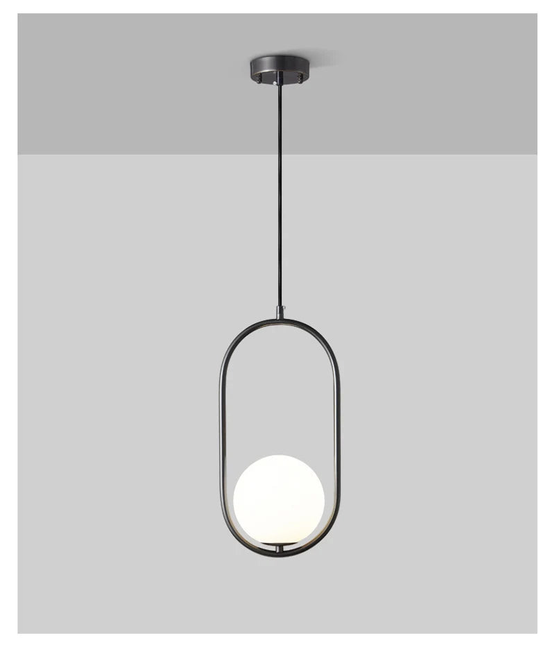 Nøordka Light Ceiling Light Fixtures Nordic Circular Globe Pendant Light Fixture