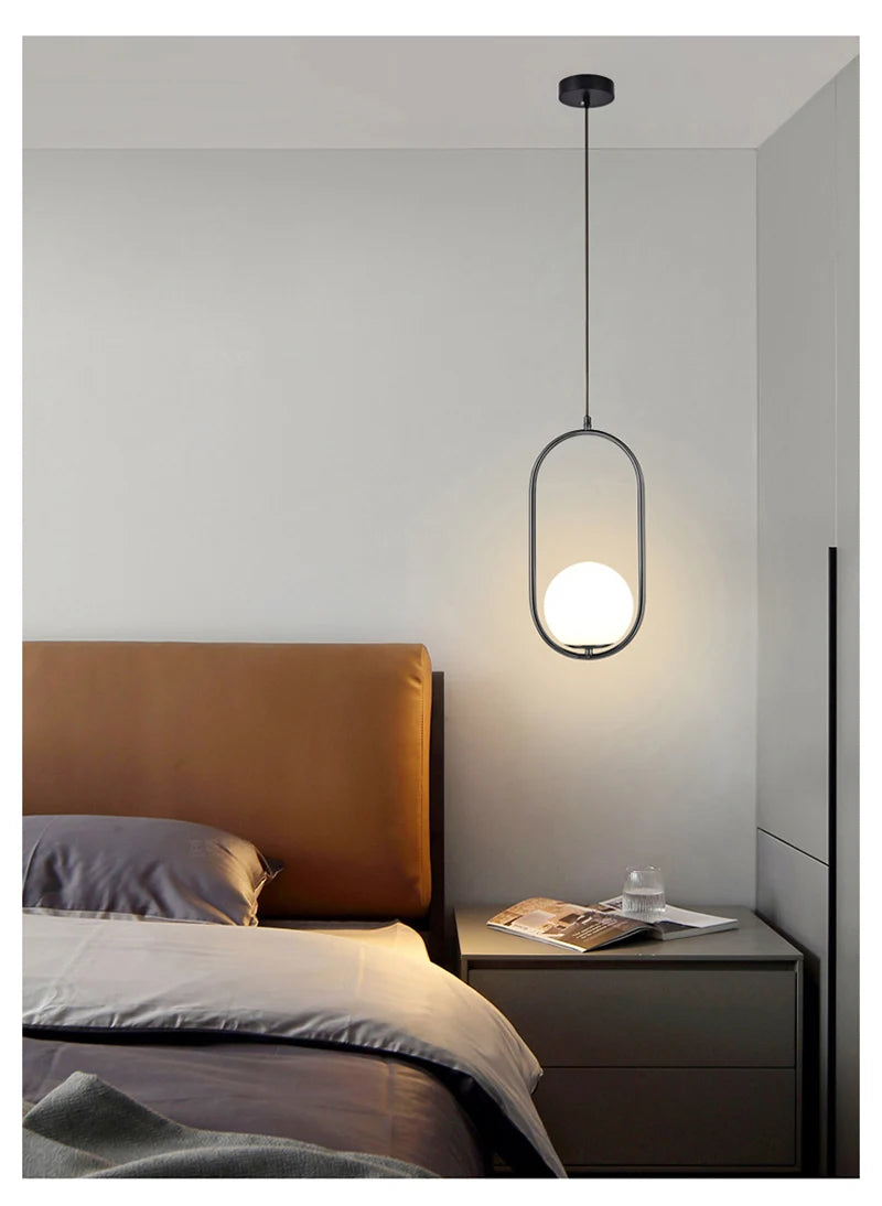 Nøordka Light Ceiling Light Fixtures Nordic Circular Globe Pendant Light Fixture