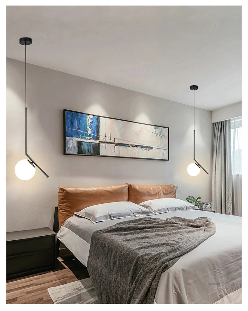 Nøordka Light Ceiling Light Fixtures Nordic Circular Globe Pendant Light Fixture