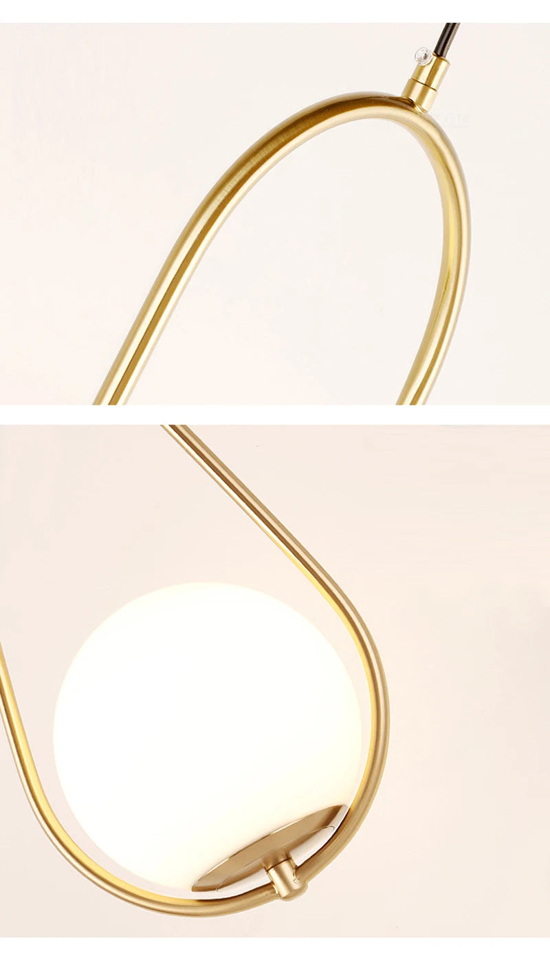 Nøordka Light Ceiling Light Fixtures Nordic Circular Globe Pendant Light Fixture