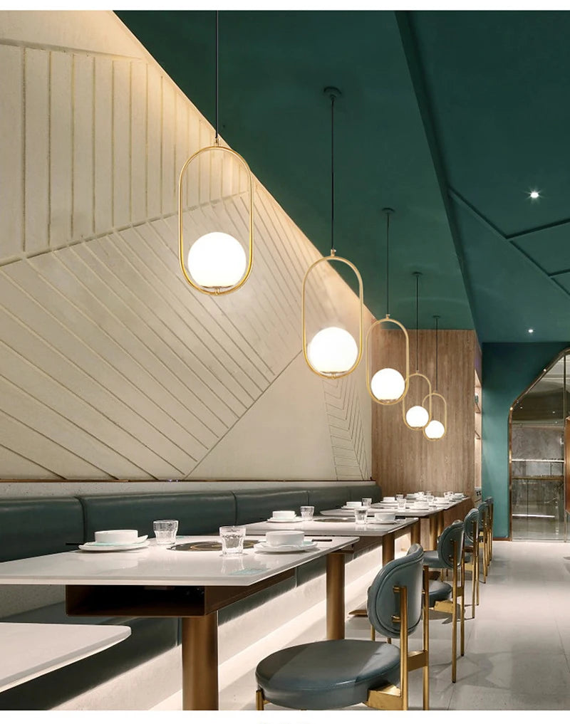 Nøordka Light Ceiling Light Fixtures Nordic Circular Globe Pendant Light Fixture